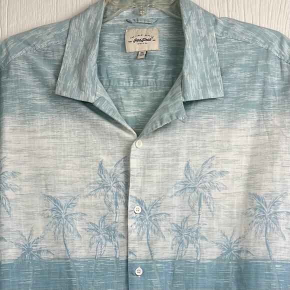 Red head Hawaiian shirt men’s 2XL Tropical Palm tree design short sleeve - Picture 3 of 7